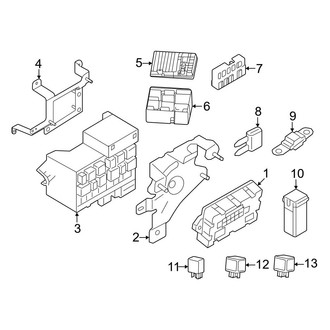 Jaguar OE - Electrical - Fuse & Relay (Rear Compartment)