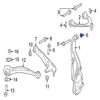 Jaguar OE - Steering Knuckle Nut