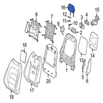 Jaguar OE - Front Headrest