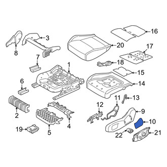 Jaguar OE - Right Seat Frame Trim Panel Brace