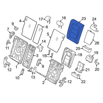 Jaguar OE - Rear Left Seat Back Cushion Cover