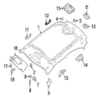Jaguar OE - Rear Interior Grab Bar
