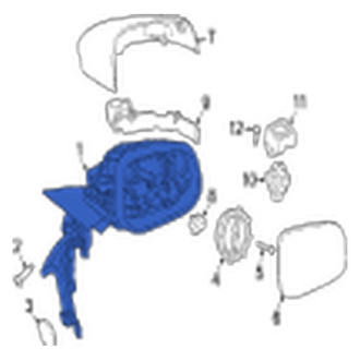 Jaguar OE - Front Left Door Mirror
