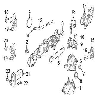 Jaguar OE - Rear Door - Lock & Hardware