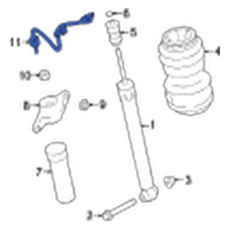 Jaguar OE - Rear Left Suspension Self-Leveling Wiring Harness