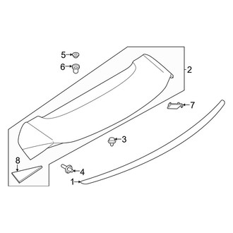 Jaguar OE - Lift Gate - Spoiler
