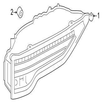 Jaguar OE - Rear Lamps - Tail Lamps (On Lift Gate)