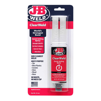 JB Weld® - ClearWeld™ .85 fl. oz. Quick Setting Epoxy
