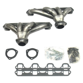 JBA® - Cat4ward Block Hugger Stainless Steel Natural Short Tube Exhaust Headers