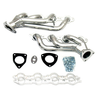 JBA® - Cat4ward Stainless Steel Silver Ceramic Coated Short Tube Exhaust Headers