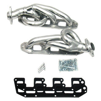 JBA® - Cat4ward Stainless Steel Silver Ceramic Coated Short Tube Exhaust Headers