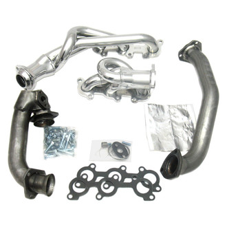 JBA® - Cat4ward Stainless Steel Silver Ceramic Coated Short Tube Exhaust Headers