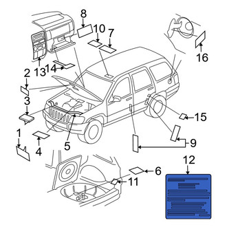 Jeep OE - Caution Label