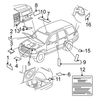 Jeep OE - Information Labels - Labels
