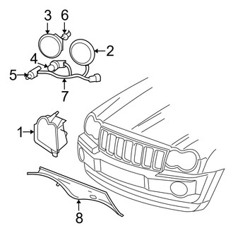 Jeep OE - Front Lamps - Headlamp Components