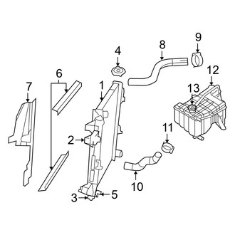 Jeep OE - Cooling - Radiator & Components (3.0L)