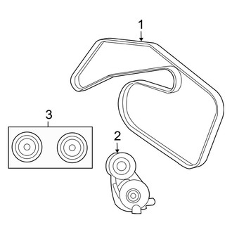 Jeep OE - Cooling - Belts & Pulleys (Laredo / Limited / Overland 3.0L)