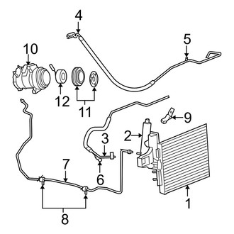 Jeep OE - Air Conditioner & Heater - Condenser, Compressor & Lines (3.0L)