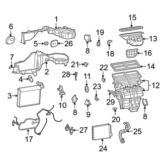 Jeep OE - Air Conditioner & Heater - Evaporator & Heater Components