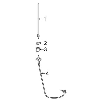 Jeep OE - Electrical - Antenna (W/O Satellite Radio)