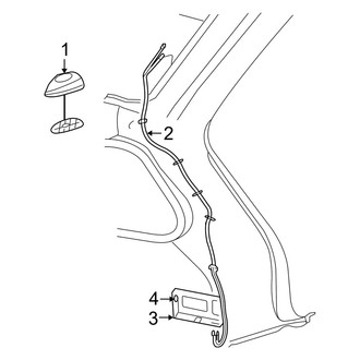 Jeep OE - Electrical - Antenna (With Satellite Radio)