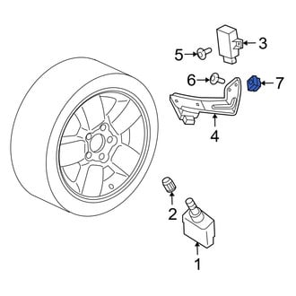 Jeep OE - Tire Pressure Monitoring System (TPMS) Control Module Nut