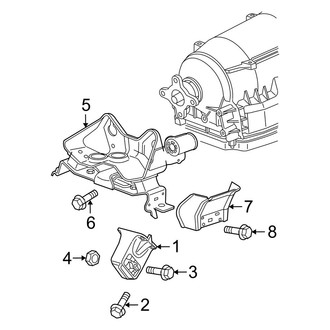 Jeep OE - Engine & Transmission Mounting (RWD 3.7L)