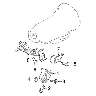 Jeep OE - Engine & Transmission Mounting (AWD 3.7L)