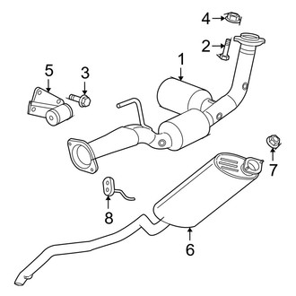 Jeep OE - Exhaust System - Exhaust Components (3.7L)
