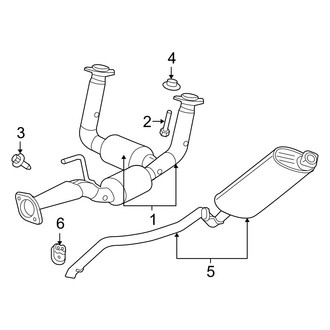 Jeep OE - Exhaust System - Exhaust Components (4.7L)