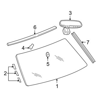Jeep OE - Windshield - Glass