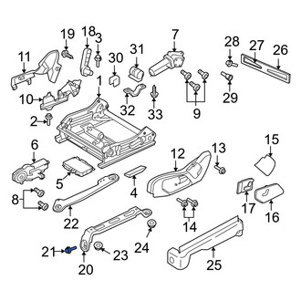 Jeep OE - Rear Seat Back Lock Bolt