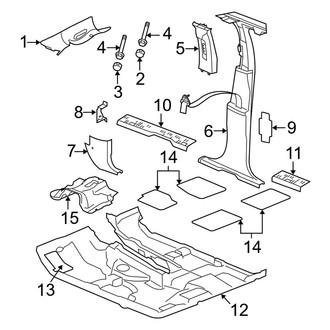 Jeep OE - Pillars, Rocker & Floor - Interior Trim