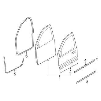 Jeep OE - Front Door - Door & Components