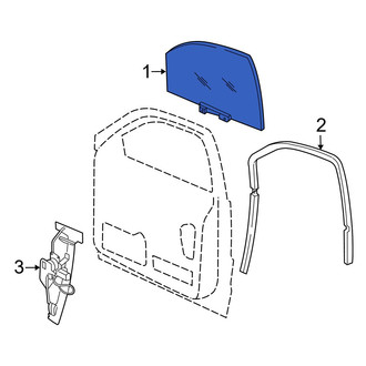 Jeep OE - Front Left Door Glass