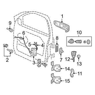 Jeep OE - Front Door - Lock & Hardware