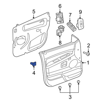 Jeep OE - Rear Door Interior Trim Panel Nut