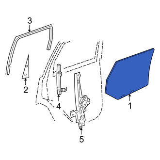 Jeep OE - Front Left Door Glass