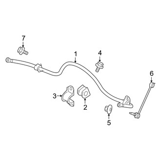 Jeep OE - Rear Suspension - Stabilizer Bar & Components