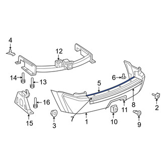 Jeep OE - Rear Bumper Impact Absorber