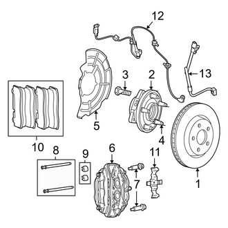 Jeep OE - Front Suspension - Brake Components (SRT8)