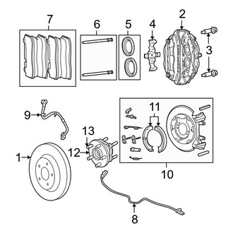 Jeep OE - Rear Suspension - Brake Components (SRT8)