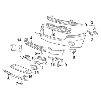 Jeep OE - Front Bumper - Bumper & Components (Laredo / Limited / Overland / Overland Summit)