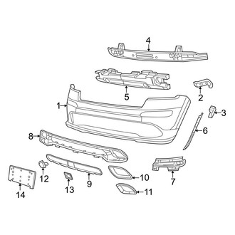 Jeep OE - Front Bumper - Bumper & Components (SRT8)