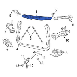 Jeep OE - Front Upper Radiator Support Tie Bar