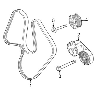 Jeep OE - Cooling - Belts & Pulleys (Laredo / Limited / Overland / Overland Summit 3.6L)