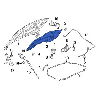 Jeep OE - Hood Insulation Pad