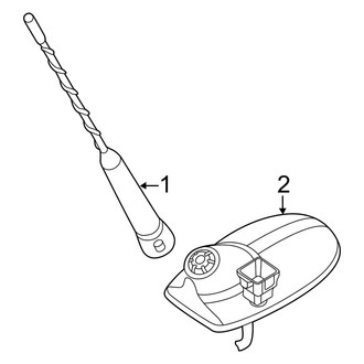 Jeep OE - Electrical - Antenna (W/O Satellite Radio)