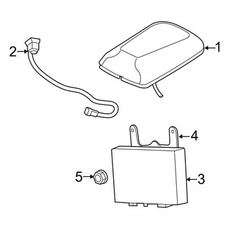 Jeep OE - Electrical - Antenna (With Satellite Radio)