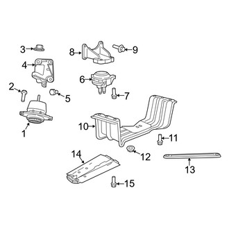 Jeep OE - Engine & Transmission Mounting (RWD 3.6L)